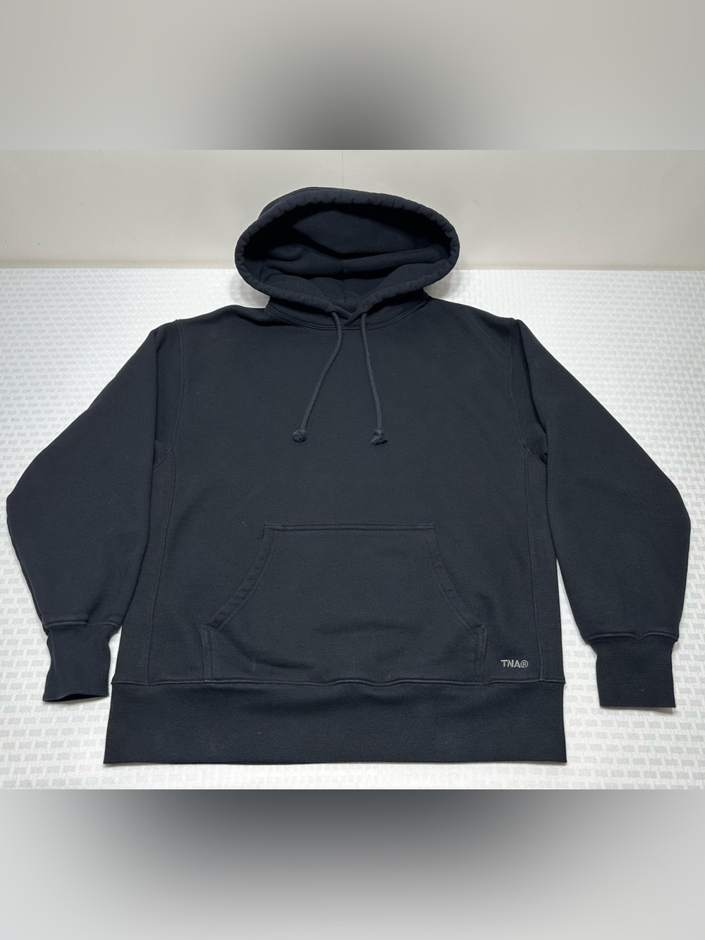 Aritzia Women’s XS TNA Cozy Sweat Fleece Black Hoodie Athleisure Boyfriend Fit